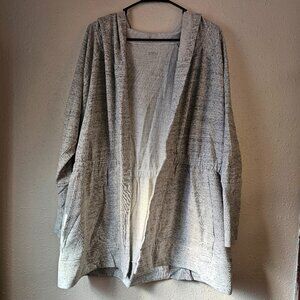 Maurices in Motion Hooded Sweater Cardigan with Cinched Waist Size 1X